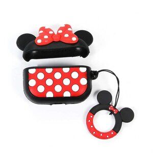 Disney Minnie Mouse AirPods Pro Case –Fits 1st/2nd Gen, Silicone Cover + Keyring